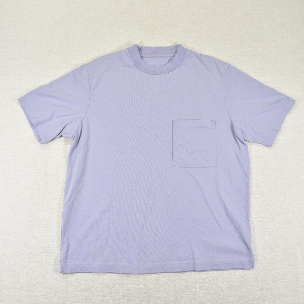 Everlane Pocket Tee Mens Medium Pastel Purple Lavender Crew Neck Short Sleeve